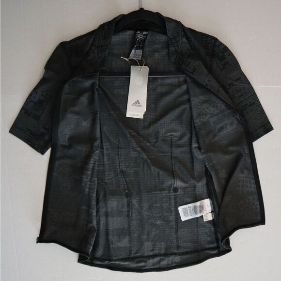 Adidas HF9020 Women Sz S Black Parley Full Zip Short Sleeve Cycling Jersey - Picture 9 of 9